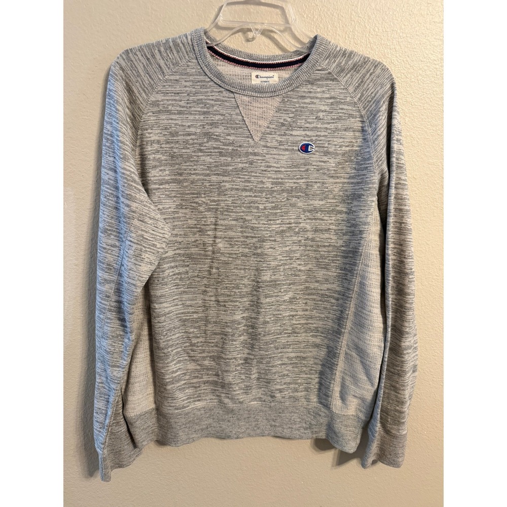 Champion Authentic Athletic Apparel Grey Space Dye Crewneck Sweatshirt Womens S‎